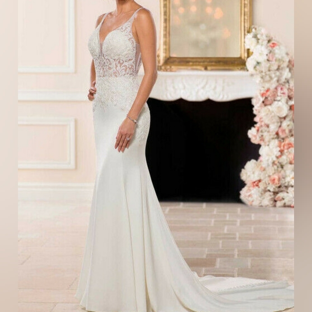 New Stella York Wedding Gown Style# 6638 Ivory Size 24